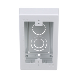 Caja de Pared Superficial, uso Universal con Placas de Pared, Con Cinta Adhesiva, Color Blanco