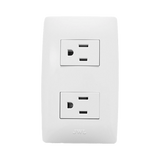 Contacto Dúplex de 127 V~60 HZ 15 A / Color Blanco.