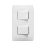 Apagador Escalera Doble de 127 V~60 Hz 10 A/ Color Blanco.