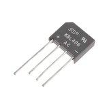 Puente Rectificador de Silicio, 4 Amp. 600 Volt, Fase Sencilla, Encapsulado KBL.