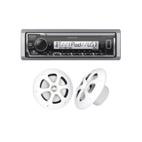 Kit de estéreo con Bluetooth KMR-M332BT |  más Par de bocinas KFC-1613MRW