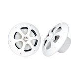 Par de altavoces fabricado en grado marinos en color blanco de 6.5"  de 100 W de entrada máxima