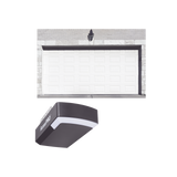 KIT COMPLETO Puerta D/ Garage 16x8 Pies / Cuadro Corto / Color blanco / Insulada / Incluye Motor FS1000APPRT / 1/2HP / Fuerte/Silencioso/Luz LED/Motor DC .