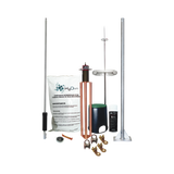 Kit de Pararrayo Dipolo con Electrodo y Accesorios de Instalación para Techo.