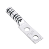 Zapata de compresión LCC6-12W-L para cal. 6 Awg, Doble barreno para tornillo prisionero de 1/2, Espaciado de orificio 44.5mm, 1 Pz