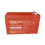 Batería 12 V / 7.5 Ah / UL / Tecnología AGM / Vida útil promedio de 5 años / Retardante a la Flama / Para equipo electrónico, Alarmas de Intrusión / Incendio/ Control de acceso / Video Vigilancia / Incluye adaptad