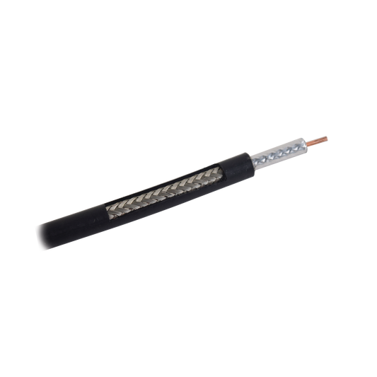 Metro de Cable Coaxial RG-58 LMR-195, Baja Pérdida de 50 Ohms, Conductor de Cobre Sólido