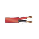 Alambre de Alarma contra Incendios - Bobina de 305 Metros: 2 x 14 AWG, Rojo, Tipo FPLR, (UL) FT4, Ideal para Sistemas de Detección y Evacuación de Incendios