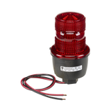 Luz de advertencia LED serie Streamline, 24 Vcc, montaje en tubo, rojo