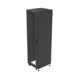 Gabinete para Telecomunicaciones Rack Estándar de 19", 42UR, 600 mm Ancho x 600 mm Profundidad. Fabricado en Acero, Se envía el Gabinete Armado.