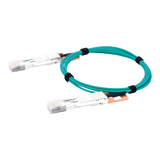 Cable AOC QSFP-DD de 400 Gbps a 400 Gbps / Cable de fibra óptica Activo / Longitud: 1 metro
