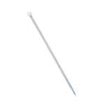 Cincho de plástico, Color Natural, 2.5 x 100 mm, Ideal para sujeción de cables (Bolsa con 100 piezas)