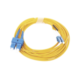 Jumper de Fibra Óptica Monomodo 9/125 LC/UPC-SC/UPC, PVC, 2.0 mm, Dúplex, amarillo, 5 metros