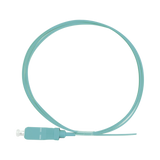 Pigtail de Fibra Óptica Simplex SC, PVC, OM3 50/125, Aqua, 1 metro