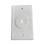 Placa de Pared, con Orificio y Grommet, Ideal para pasar cables