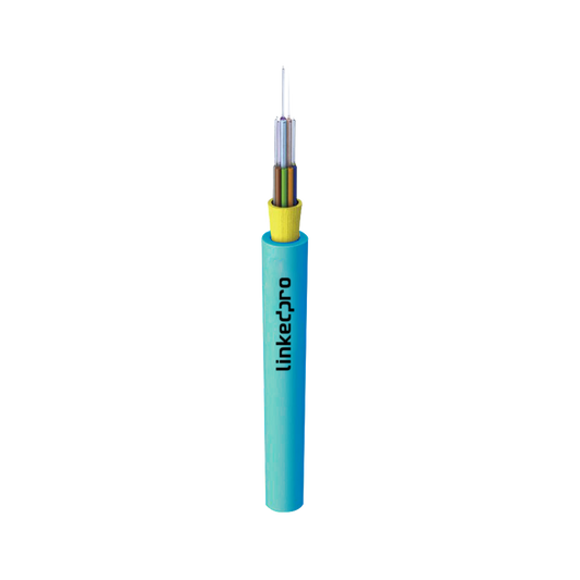 Cable de Fibra Óptica Multimodo OM3 50/125, 12 hilos, para Interior, Tight Buffer 900µm, OFNR Riser, Dieléctrica, Precio Por Metro, (Hasta 2000 metros en un solo tramo de cable)