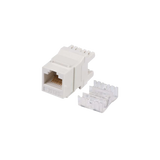 Módulo Jack Keystone Cat5e con terminación en ángulo 180 º  Color Blanco