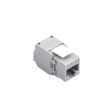 Módulo Jack Keystone Cat6 (toolless), con terminación en ángulo 180 º Color Gris, Compatible con Faceplate y Patchpanel Linkedpro