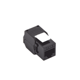 Módulo Jack Keystone Cat6A (toolless), con terminación en ángulo 180 º Color Negro, Compatible con Faceplate y Patchpanel Linkedpro