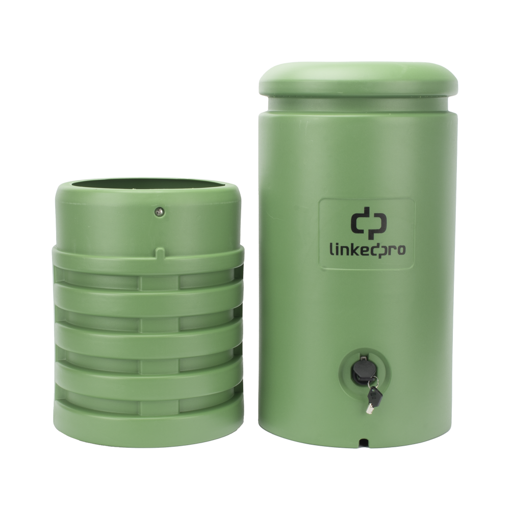 Pedestal para Cajas de Empalme de Fibra �ptica Cil�ndrico Color Verde con Bracket Est�ndar (No Incluye Caja de Empalme)