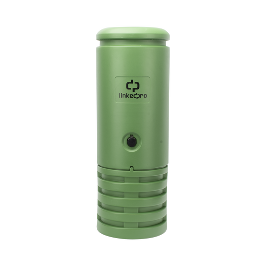 Pedestal para Cajas de Empalme de Fibra �ptica Cil�ndrico Color Verde con Bracket Est�ndar (No Incluye Caja de Empalme)