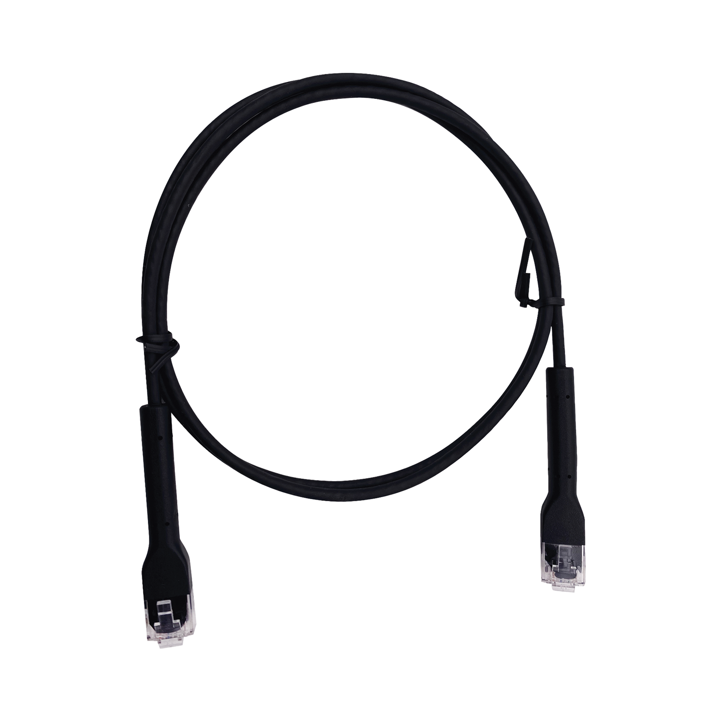 Mini Patch Cord Cat6 Ultra Slim 5 m Negro – Ahorra Espacio sin Organizadores, con Bota Flexible