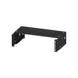 Rack Abierto de montaje en Pared, de 19in,  Profundidad Ajustable (8" a 12") de 2.5  Unidades de rack, con Capacidad de Crecimiento.