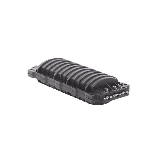 Caja de Distribuci�n de Fibra �ptica Horizontal, Hasta 96 Empalmes, Exterior IP68, 2 Puertos de Entrada y Salida