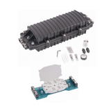 Caja de Distribuci�n de Fibra �ptica Horizontal, Hasta 96 Empalmes, Exterior IP68, 2 Puertos de Entrada y Salida