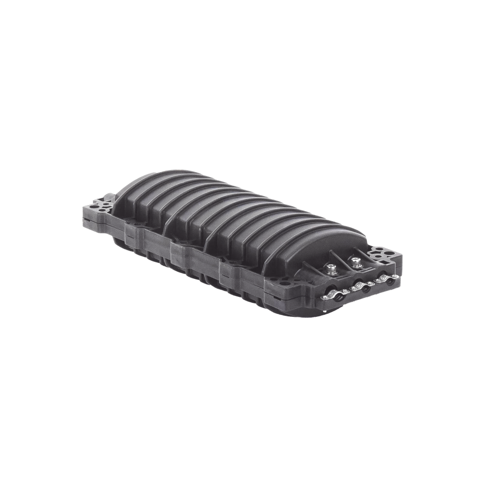 Caja de Distribuci�n de Fibra �ptica Horizontal, hasta 96 Empalmes, Exterior IP68, 3 Puertos de Entrada y Salida