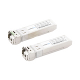 Transceptores Ópticos Bidireccionales SFP+ (Mini-Gbic) / Monomodo 1270 & 1330 nm / 10 Gbps / 10GBASE-BX / Conector LC/UPC Simplex / DDM / Hasta 10 km / 2 Piezas