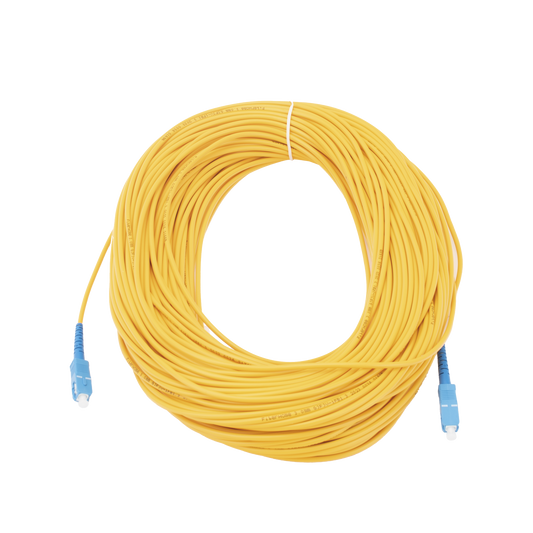 Jumper de Fibra Óptica Monomodo SC/UPC-SC/UPC Simplex de 60 metros,  3mm