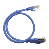 Patch Cord Cat6A 10G blindado 3.0M ( 9.84 ft ) AZUL
