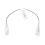 Cable de Parcheo Slim UTP Cat6 - 30 cm Gris Diámetro Reducido (28 AWG)