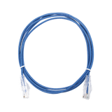 Cable de Parcheo Slim UTP Cat6 - 2 m Azul Diámetro Reducido (28 AWG)