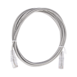 Cable de Parcheo Slim UTP Cat6 - 2 m Gris Diámetro Reducido (28 AWG)