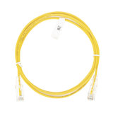 Cable de Parcheo Slim UTP Cat6 - 2 m Amarillo Diámetro Reducido (28 AWG)