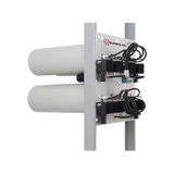 Combinador en Panel para Rack 19", 148-174 MHz, 5 Canales (8"Diam.) 125 kHz Sep. 115 Watt, N Hembras.