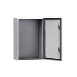 Gabinete de Uso Exterior NEMA 4/12/13; IP66; IK10, 600 x 600 x 400 mm, De Acero, Color Gris Claro