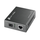 Convertidor Fibra Óptica Monomodo o Multimodo / 1 Puerto SFP 1000 Mbps / 1 Puerto RJ45 10/100/1000 Mbps / Plug and Play