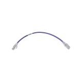 Patch Cord MC6 Modular Cat6 UTP, CM/LS0H, 1ft, Color Violeta