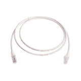 Patch Cord MC6 Modular Cat6 UTP, CM/LS0H, 5ft, Color Blanco, Versión Bulk (Sin Empaque Individual)