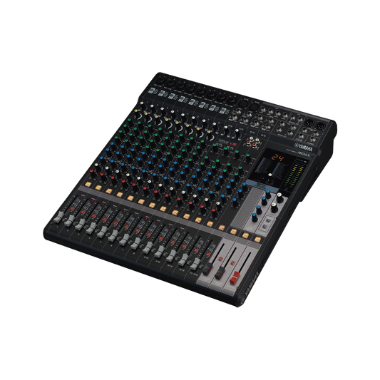 Mezcladora de Audio | 16 Canales | 10 Entradas de Micrófono | Entradas de Línea | Efectos | (MG16X)