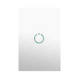 (ZWAVE) Interruptor On/Off panel táctil touch inalámbrico Zwave Plus 1 boton. Compatible con Hubitat HC8, Álula  M2M, otro