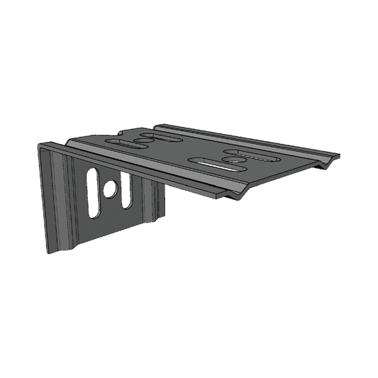 Ménsula Para MallaFils, para montaje en pared, para anchos de charola de 100 mm, con acabado electrozinc