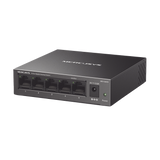 Switch NO Administrable / Para escritorio / Carcasa de metal / 5 puertos 10/100/1000 Mbps / Diseño Compacto / Plug and Play