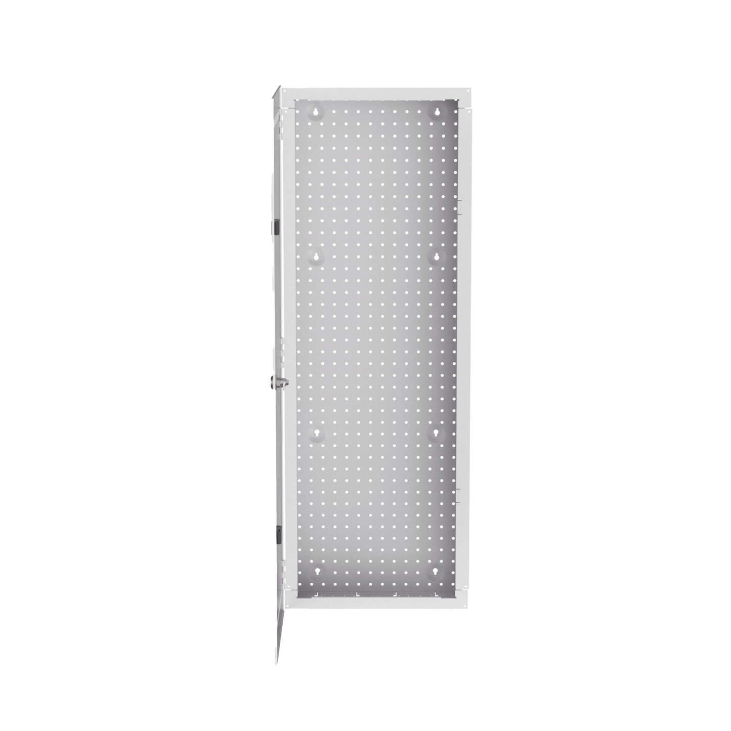 Gabinete Multipropósito de Montaje en Pared, de 42 in de Altura, Con Puerta Reversible, Fabricado en Acero, Color Blanco