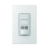 Interruptor con Sensor de Ocupación, Doble Tecnología Para Detección de Movimiento, Color Blanco