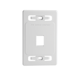 Placa de pared modular MAX, de 1 salida, color blanco, version bulk (Sin Empaque Individual)