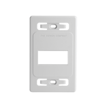 Placa de pared modular MAX, de 3 salidas, color blanco